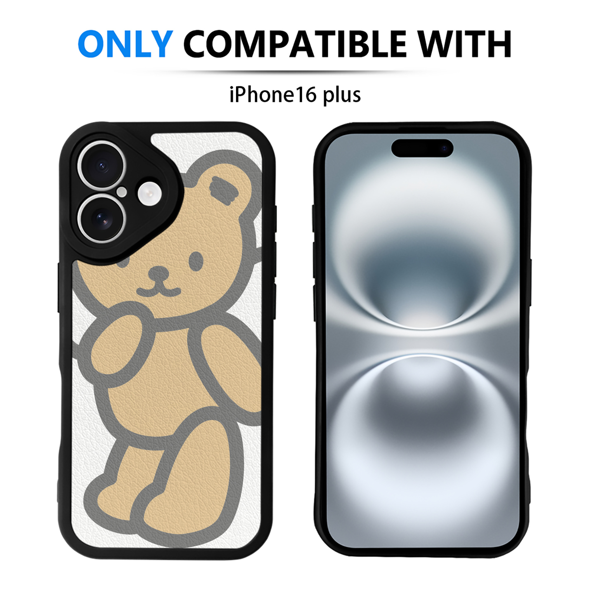 （画像用） Hello Kitty ハローキティ 【iPhone 16シリーズ対応】シリコンスマホケース（レザー調） 材質：シリコン